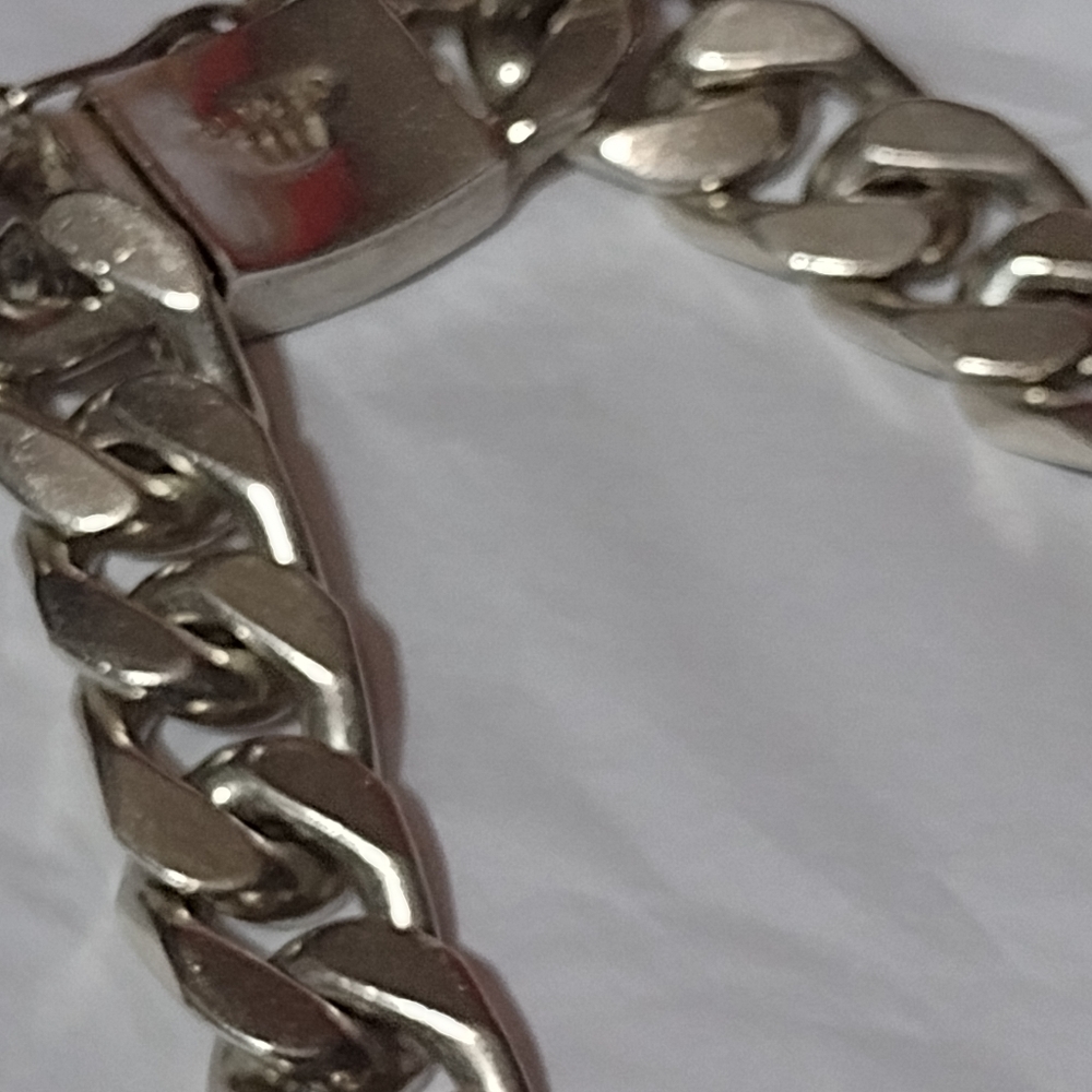 Rock Star ✨ ⭐ 9.83 Ounces of Pure Sterling Silver Heavy Cable Link ITALY - Picture 10 of 11